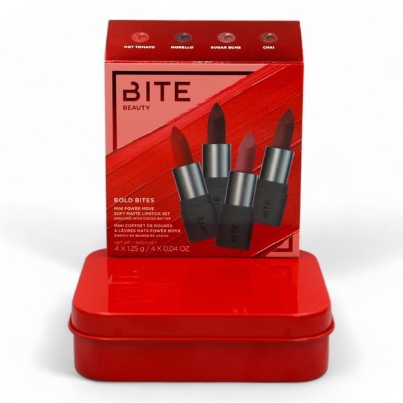 Bite beauty 4 piece lip stick set with case - Picture 1 of 1